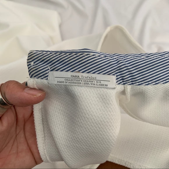 Zara White Sleeveless Tennis Dress Sz. Large - Picture 5 of 7